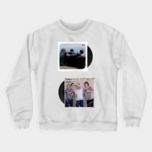 j2m jensen jared misha celebrating double vinyl supernatural Crewneck Sweatshirt